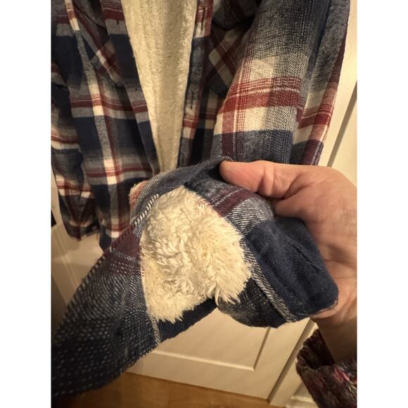 Buffalo David Bitton Jacket Shacket Sz M Plaid Lumberjack Outdoor Lined Workwear - Picture 5 of 12